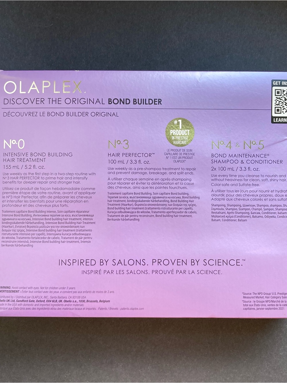 Olaplex Hair Repair Treatment Kit 4 Piece Intensive Repair Set-No. 0, 3, 4, & 5 - Picture 4 of 6